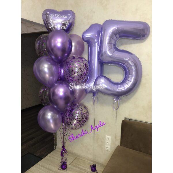 фиолетово-сиреневые шары