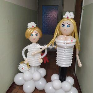 фигуры из шаров две медсестры